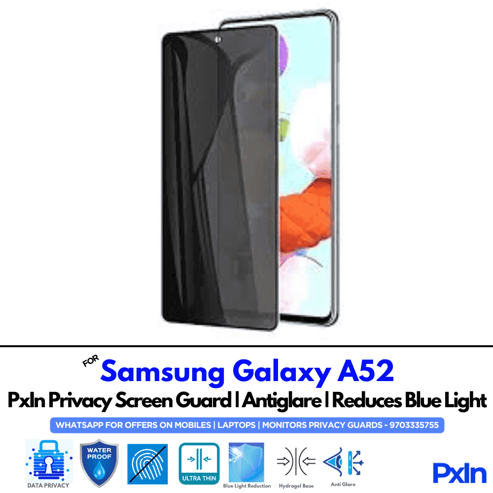 Samsung Galaxy A52 Mobile Privacy Screen Guard