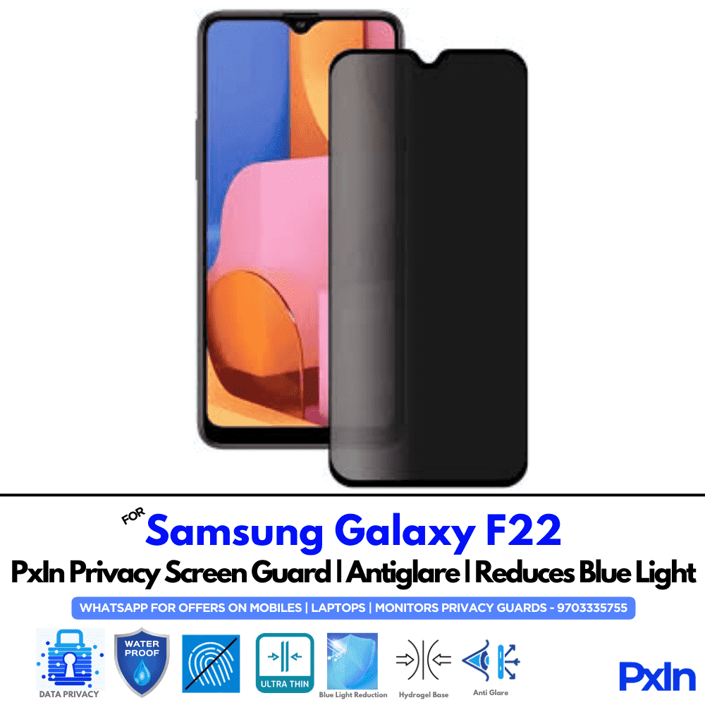 Samsung Galaxy F22 Mobile Privacy Screen Guard