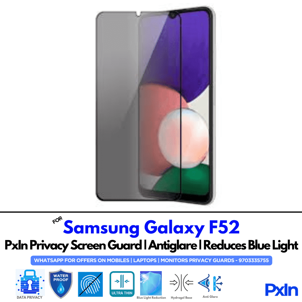 Samsung Galaxy F52 Mobile Privacy Screen Guard