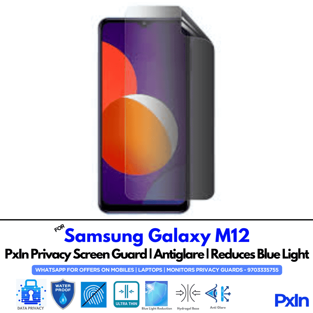 Samsung Galaxy M12 Mobile Privacy Screen Guard