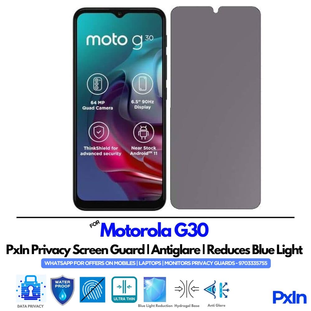 Motorola G30 Mobile Privacy Screen