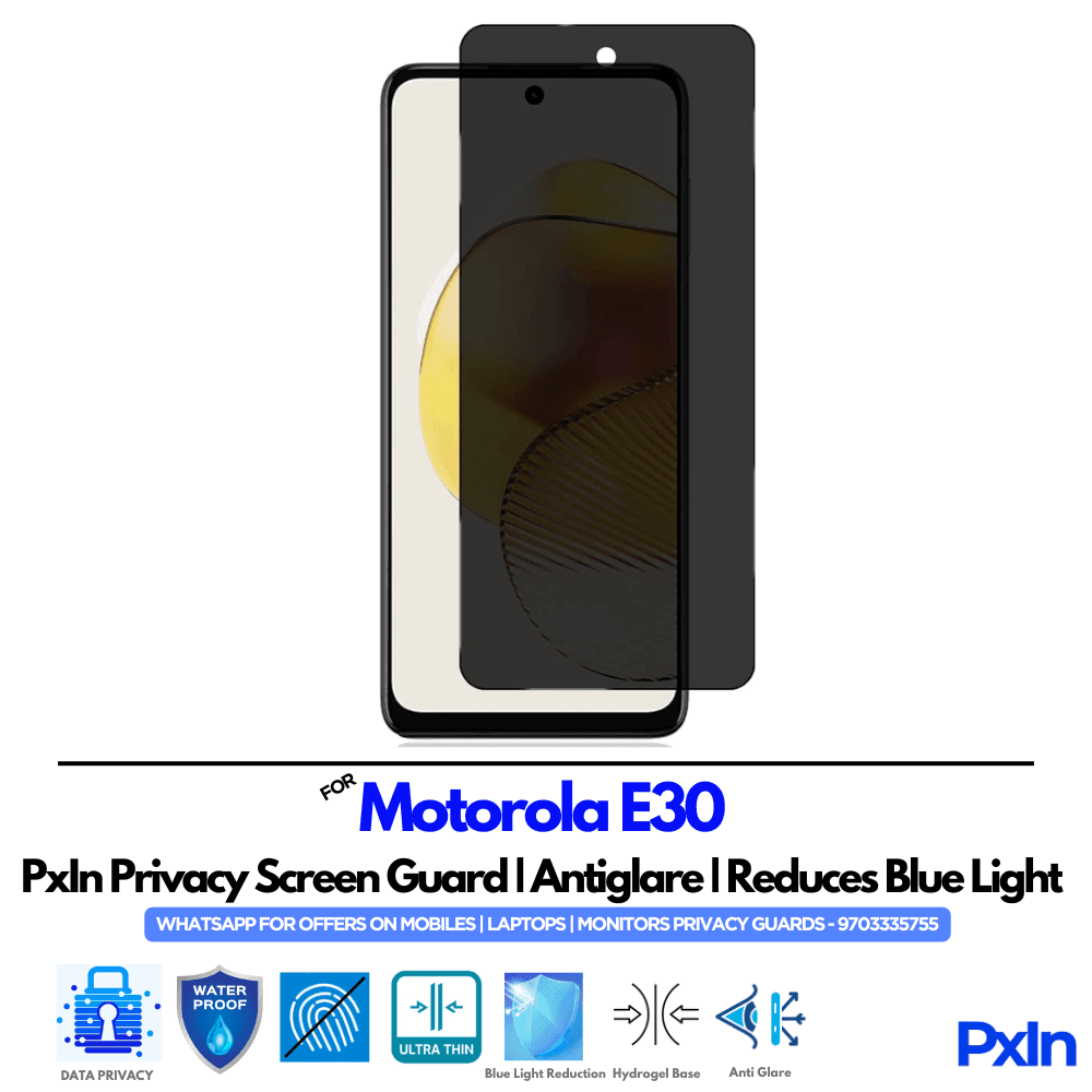 Motorola E30 Mobile Privacy Screen