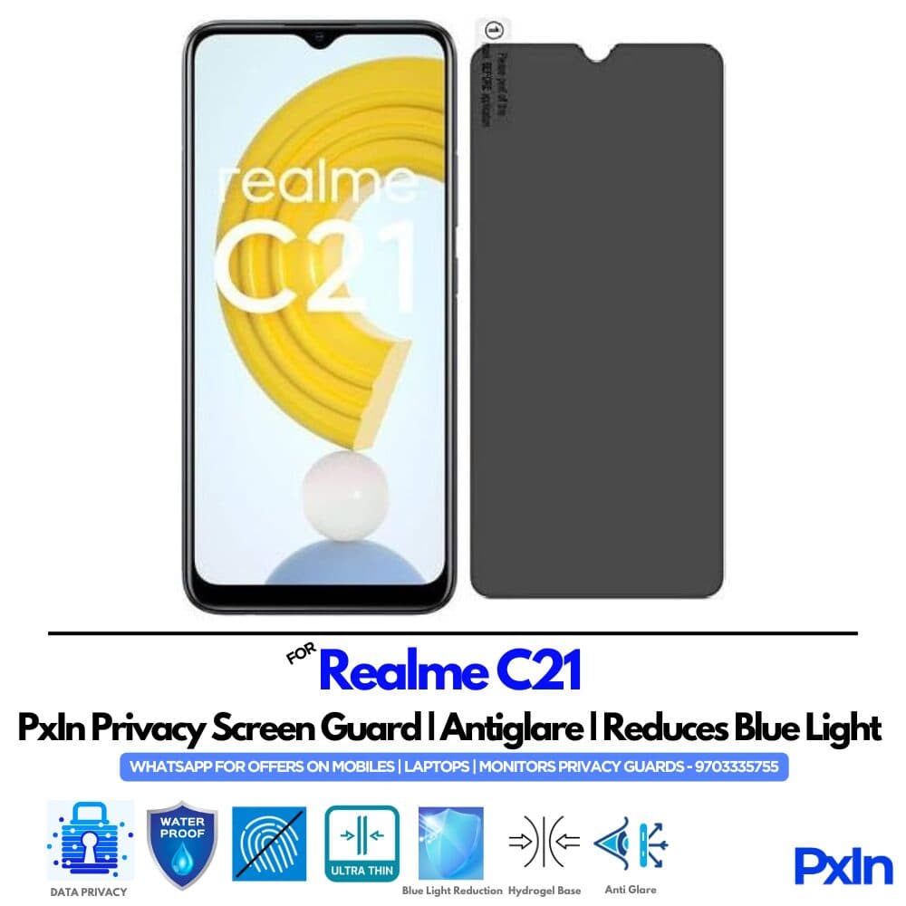 Realme C21 Mobile Privacy Screen