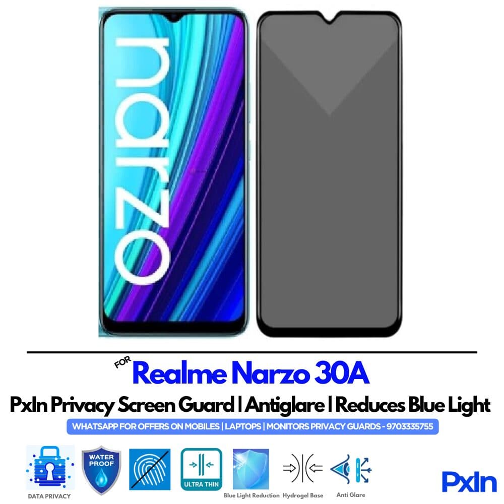 Realme Narzo 30A Mobile Privacy Screen