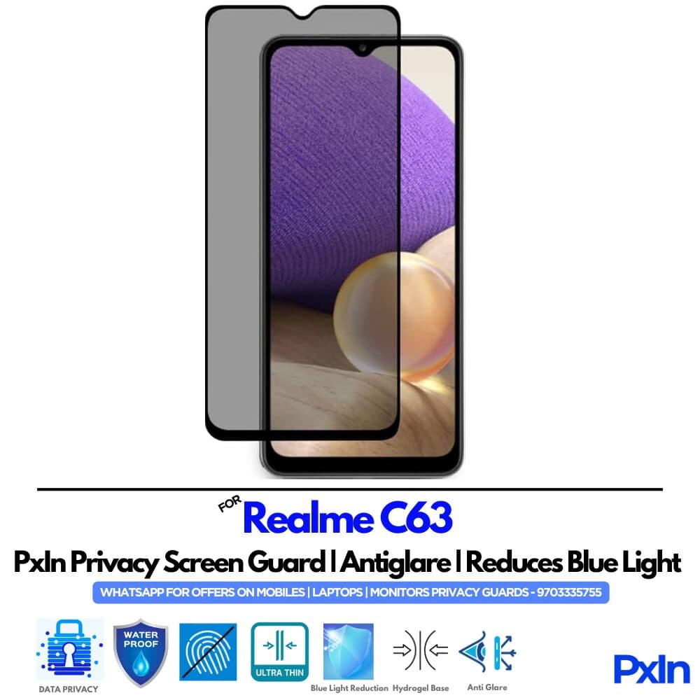 Realme C63 Mobile Privacy Screen