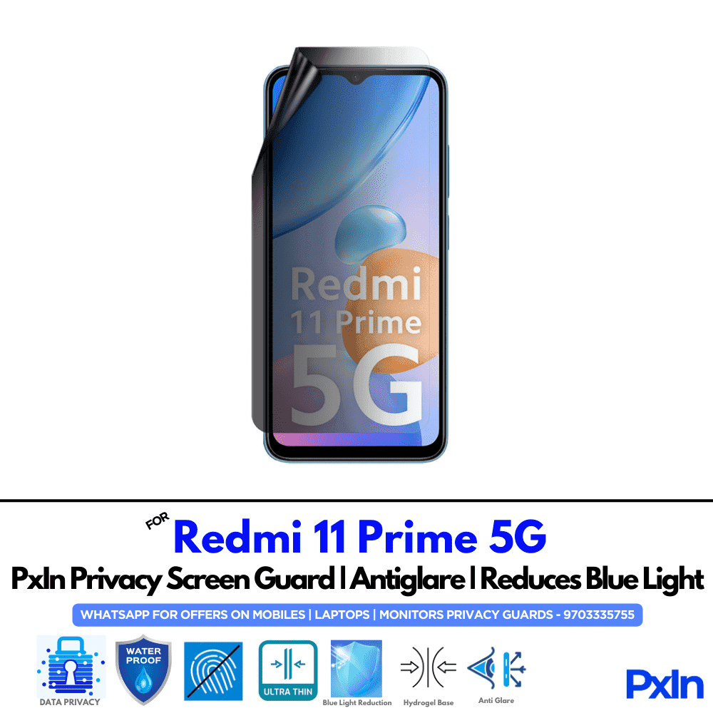 Redmi 11 Prime 5G Mobile Privacy Screen Guard