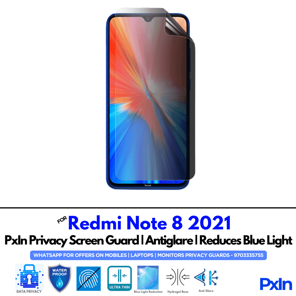 Redmi Note 8 2021 Mobile Privacy Screen Guard