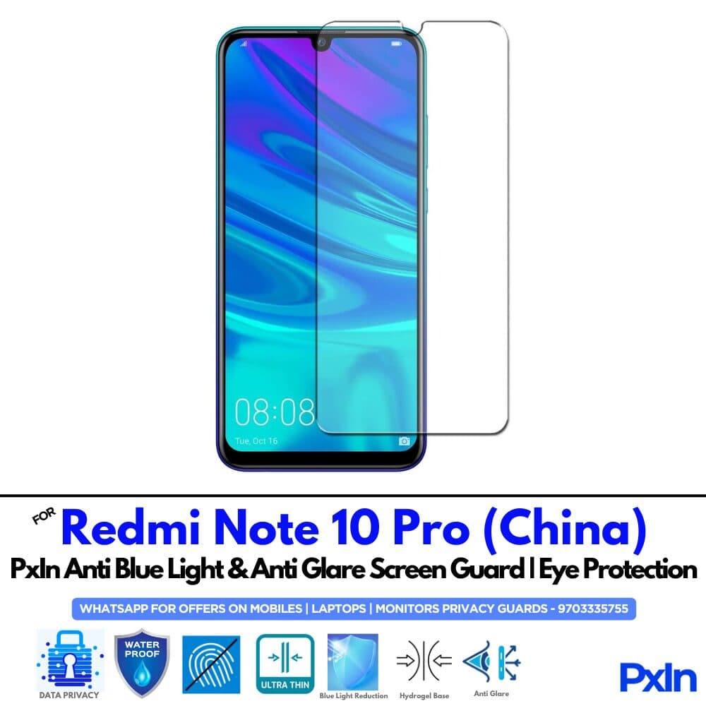 Redmi Note 10 Pro (China) Mobile Anti Bluelight Screen Guard