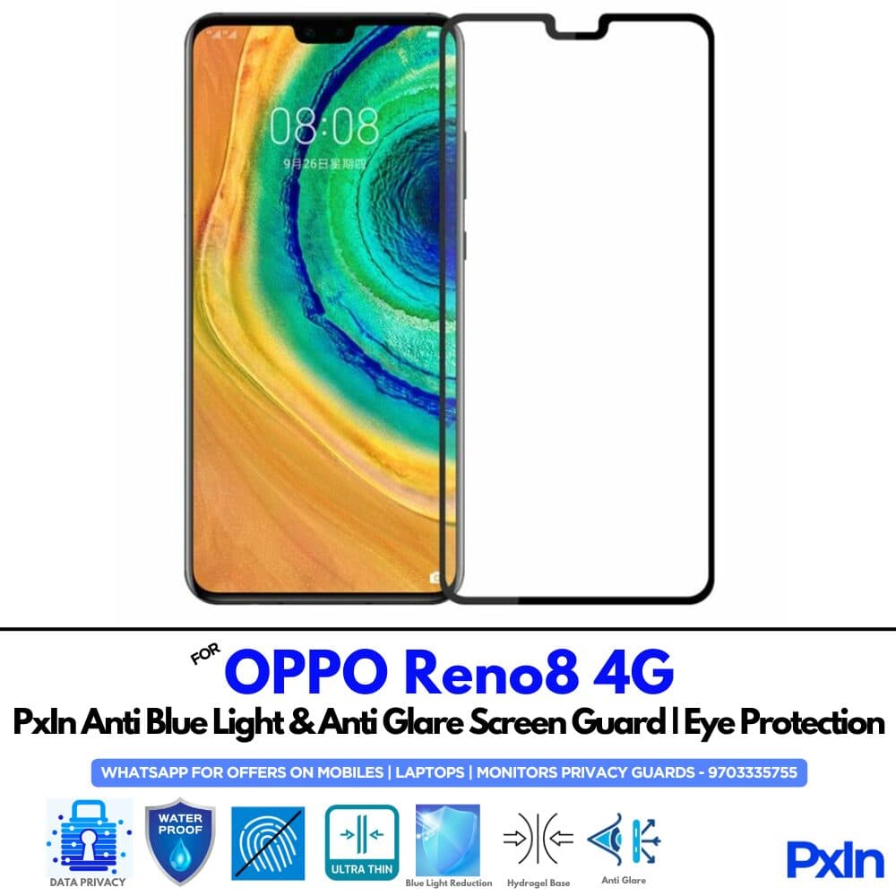 OPPO Reno8 4G Mobile Anti Bluelight Screen Guard