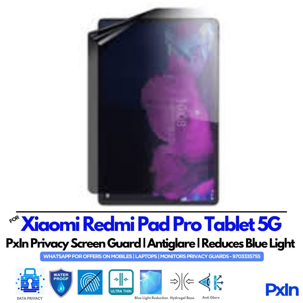 Xiaomi Redmi Pad Pro Tablet 5G Privacy Screen guard