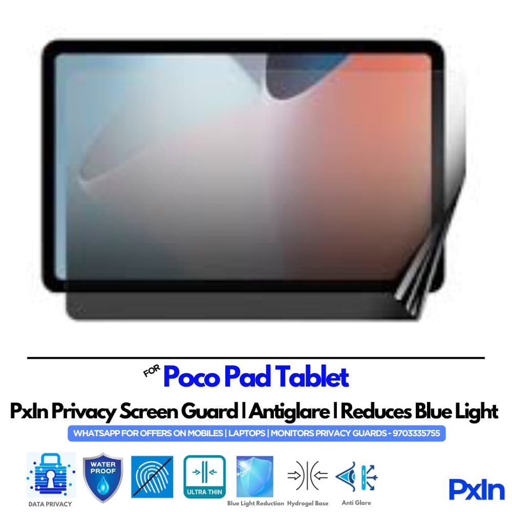 Poco Pad Tablet Privacy Screen guard