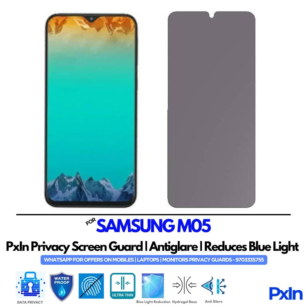 SAMSUNG M05 privacy screen guard