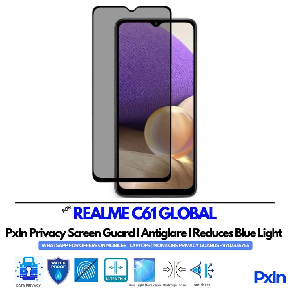 REALME C61 GLOBAL Mobile Privacy Screen Guard