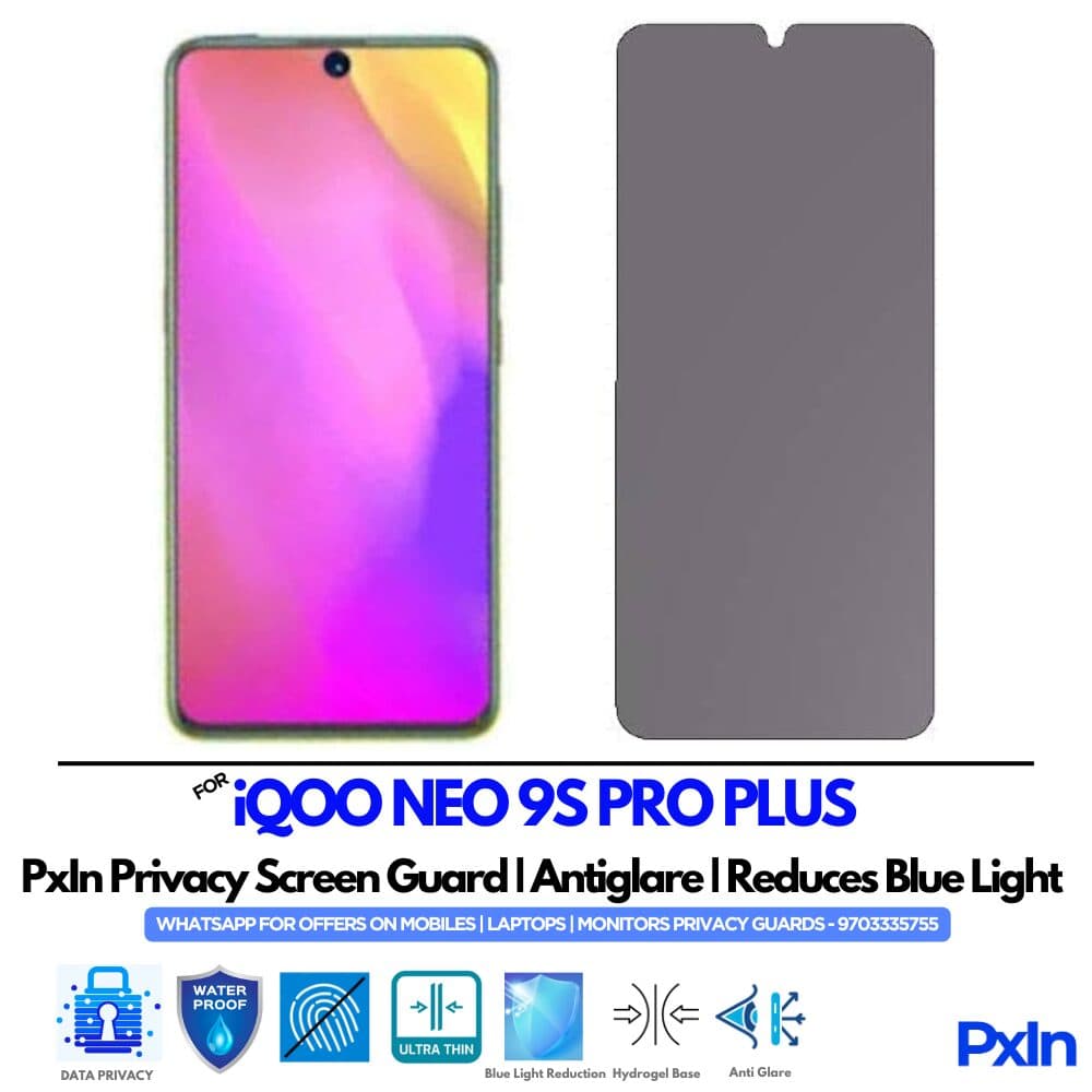iQOO NEO 9S PRO PLUS Mobile Privacy Screen Guard