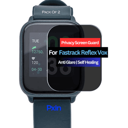Fastrack Reflex Vox Smartwatch Privacy Screen Guard for | Privacy Filter | Anti-Glare, Fingerprint Resistant (Pack of 2)