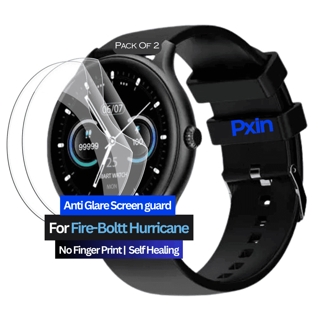 Anti-Glare Screen Guard for Fire-Boltt Hurricane Smartwatch