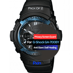 G-Shock GA-700BY Smartwatch Privacy Screen Guard for | Privacy Filter | Anti-Glare, Fingerprint Resistant (Pack of 2)