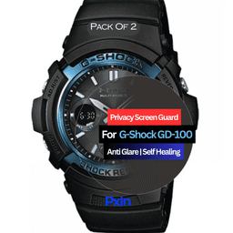 G-Shock GD-100 Smartwatch Privacy Screen Guard for | Privacy Filter | Anti-Glare, Fingerprint Resistant (Pack of 2)