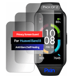 Huawei Band 8 Smartwatch Privacy Screen Guard for | Privacy Filter | Anti-Glare, Fingerprint Resistant (Pack of 2)