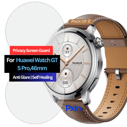 Huawei Watch GT5 Pro 46 mm Smartwatch Privacy Screen Guard for | Privacy Filter | Anti-Glare, Fingerprint Resistant (Pack of 2)