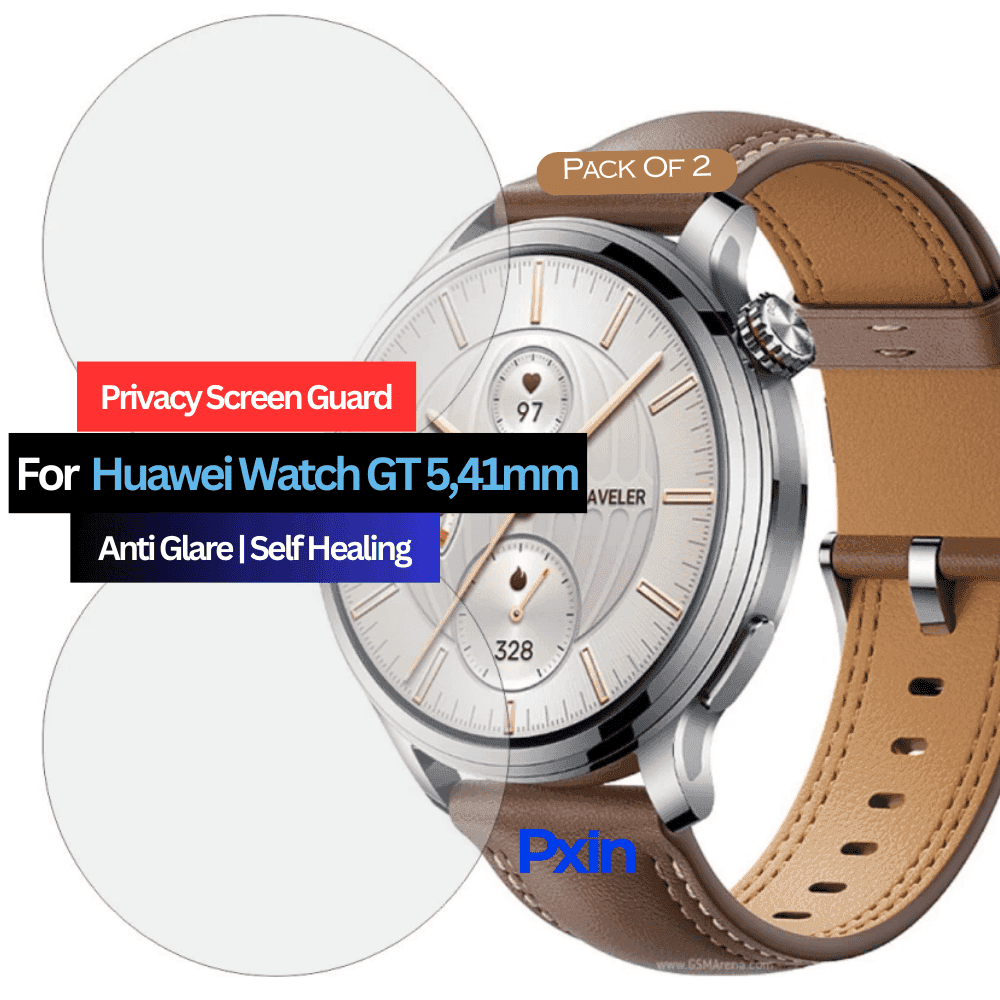 Huawei Watch GT 5 41mm Smartwatch Privacy Screen Guard for | Privacy Filter | Anti-Glare, Fingerprint Resistant (Pack of 2)