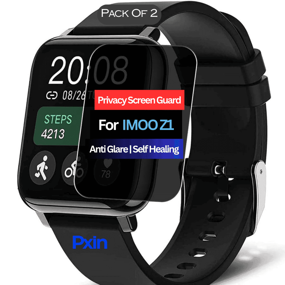 IMOO Z1 Smartwatch Privacy Screen Guard for | Privacy Filter | Anti-Glare, Fingerprint Resistant (Pack of 2)