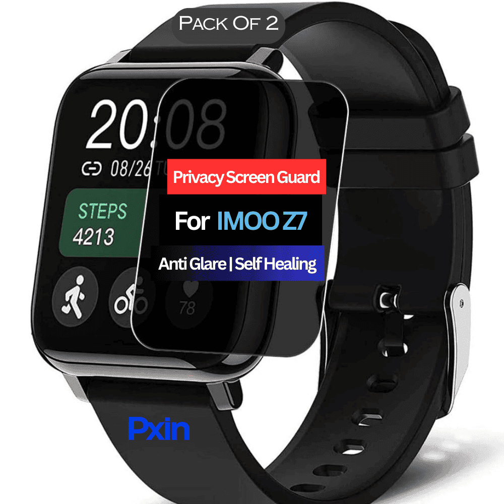 IMOO Z7 Smartwatch Privacy Screen Guard for | Privacy Filter | Anti-Glare, Fingerprint Resistant (Pack of 2)