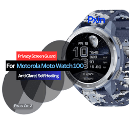 Motorola Moto Watch 100 Smartwatch Privacy Screen Guard for | Privacy Filter | Anti-Glare, Fingerprint Resistant (Pack of 2)