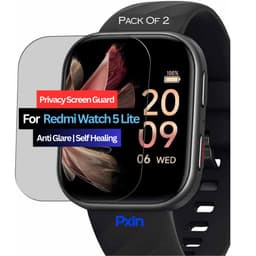Redmi Watch 5 Lite Smartwatch Privacy Screen Guard for | Privacy Filter | Anti-Glare, Fingerprint Resistant (Pack of 2)