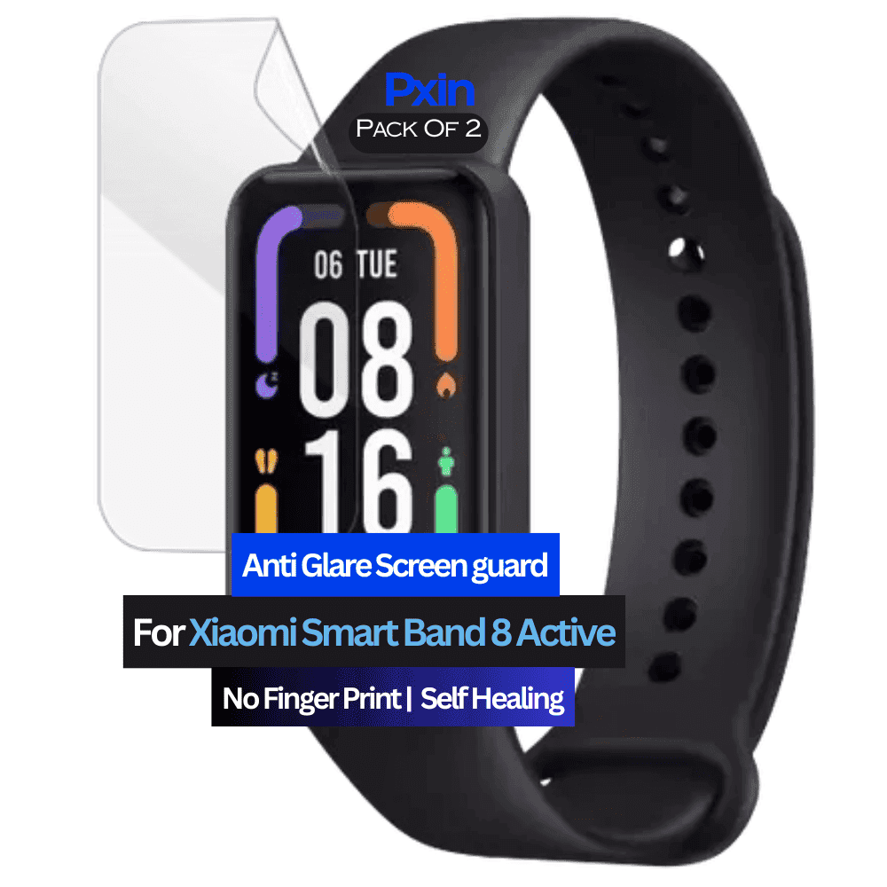 Anti-Glare Screen Guard for Xiaomi Smart Band 8 Active Smartwatch