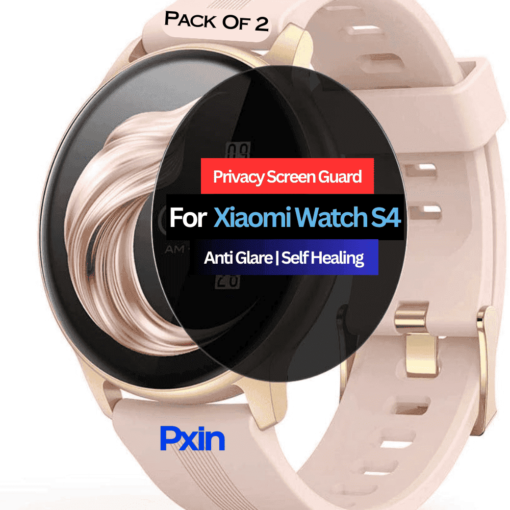 Xiaomi Watch S4 Smartwatch Privacy Screen Guard for | Privacy Filter | Anti-Glare, Fingerprint Resistant (Pack of 2)