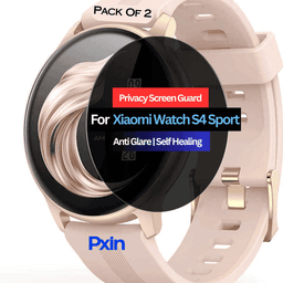 Xiaomi Watch S4 Sport Smartwatch Privacy Screen Guard for | Privacy Filter | Anti-Glare, Fingerprint Resistant (Pack of 2)