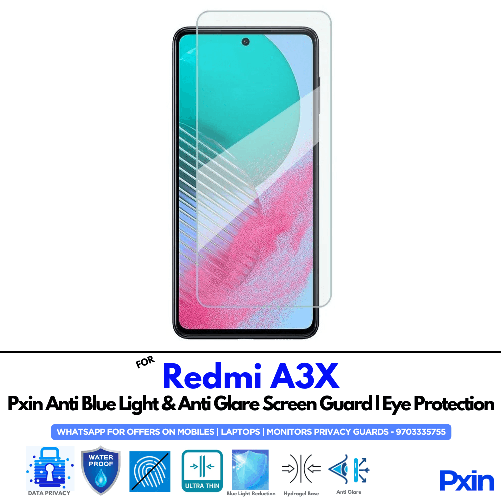 Redmi A3X Anti Blue light screen guard