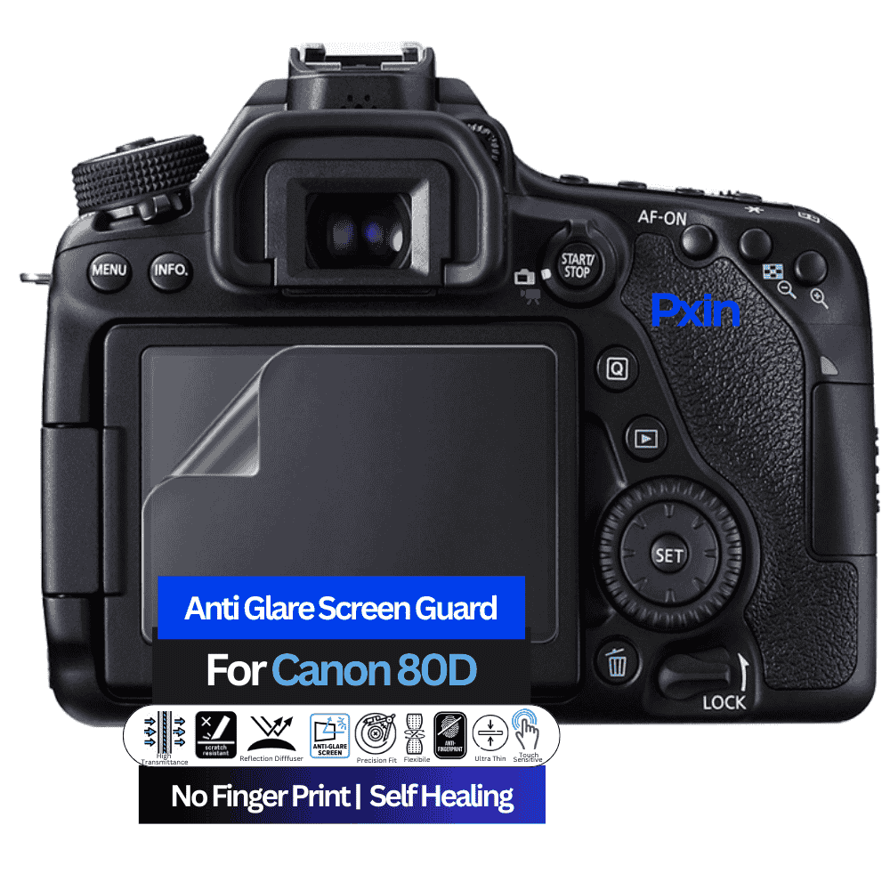 Anti-Glare Screen Guard for Canon 80D Camera
