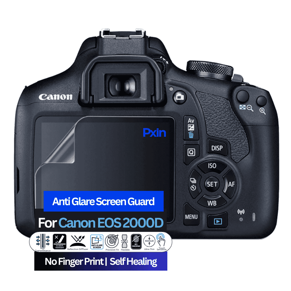 Anti-Glare Screen Guard for Canon EOS 2000D Camera