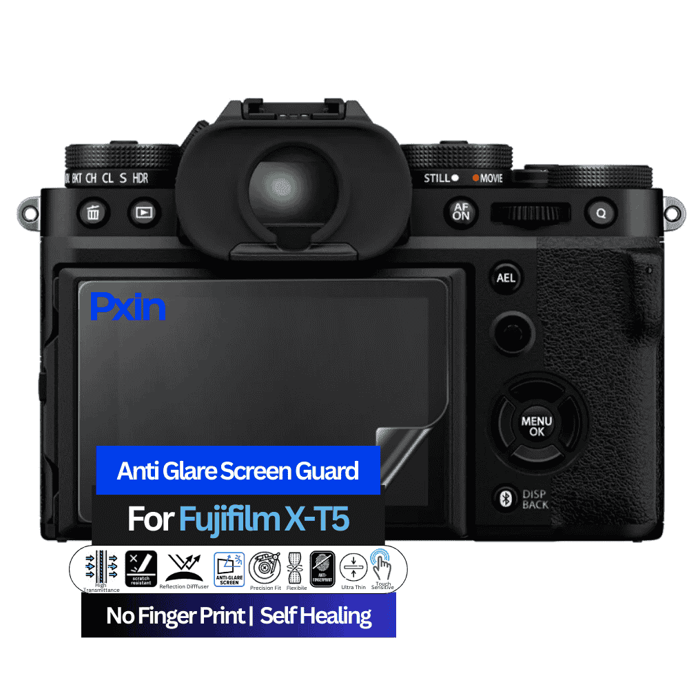 Anti-Glare Screen Guard for Fujifilm X-T5 Camera