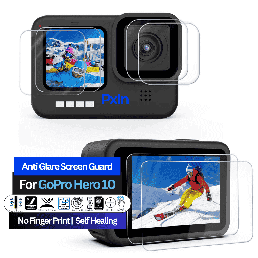 Anti-Glare Screen Guard for GoPro Hero 10 Camera