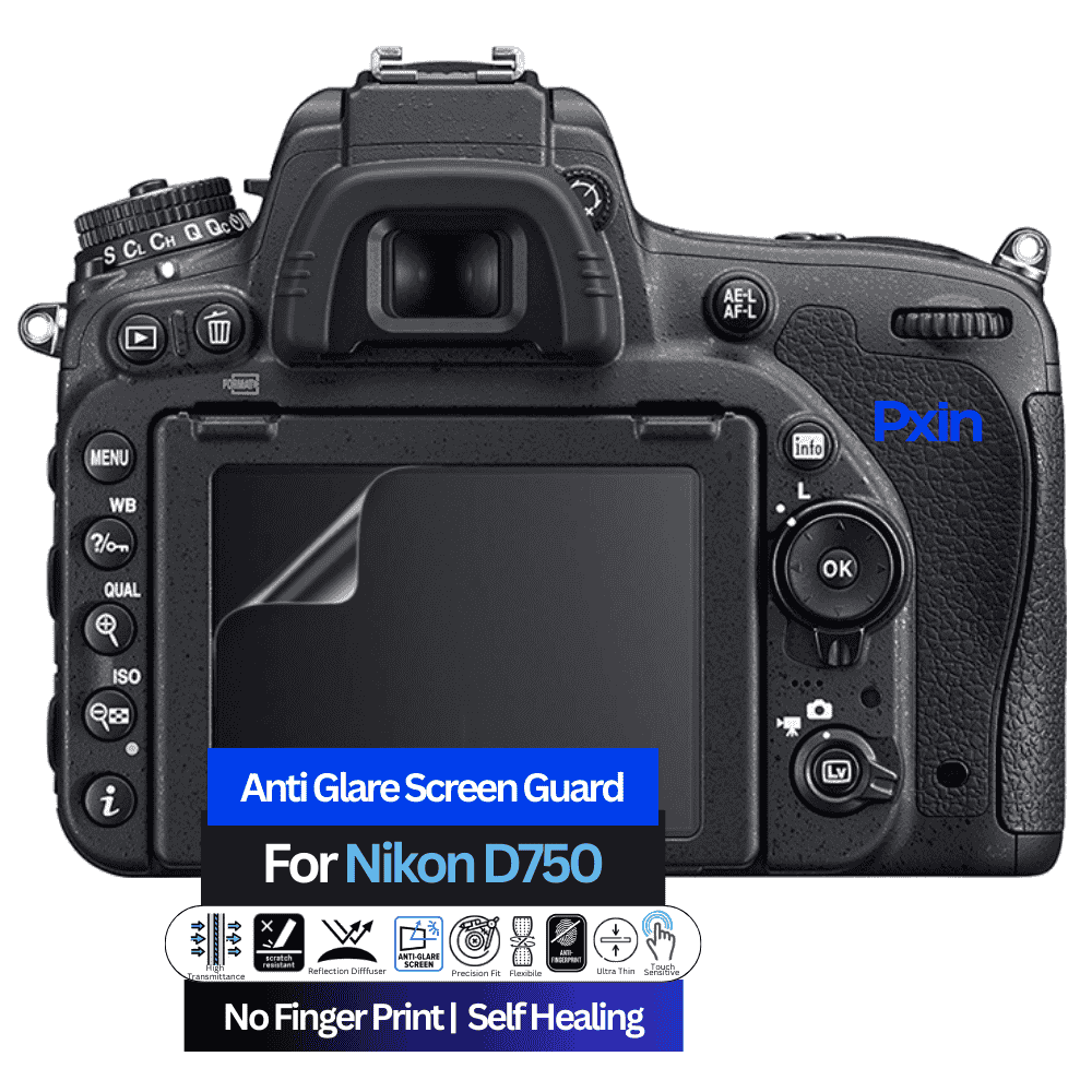Anti-Glare Screen Guard for Nikon D750 Camera