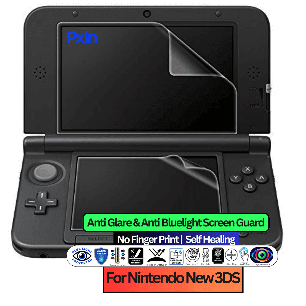Anti-Blue & Anti-Glare Screen Guard for Nintendo New 3DS Gaming Console