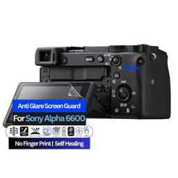 Anti-Glare Screen Guard for Sony Alpha 6600 Camera