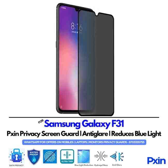 Samsung Galaxy F31 Mobile Privacy Screen Guard