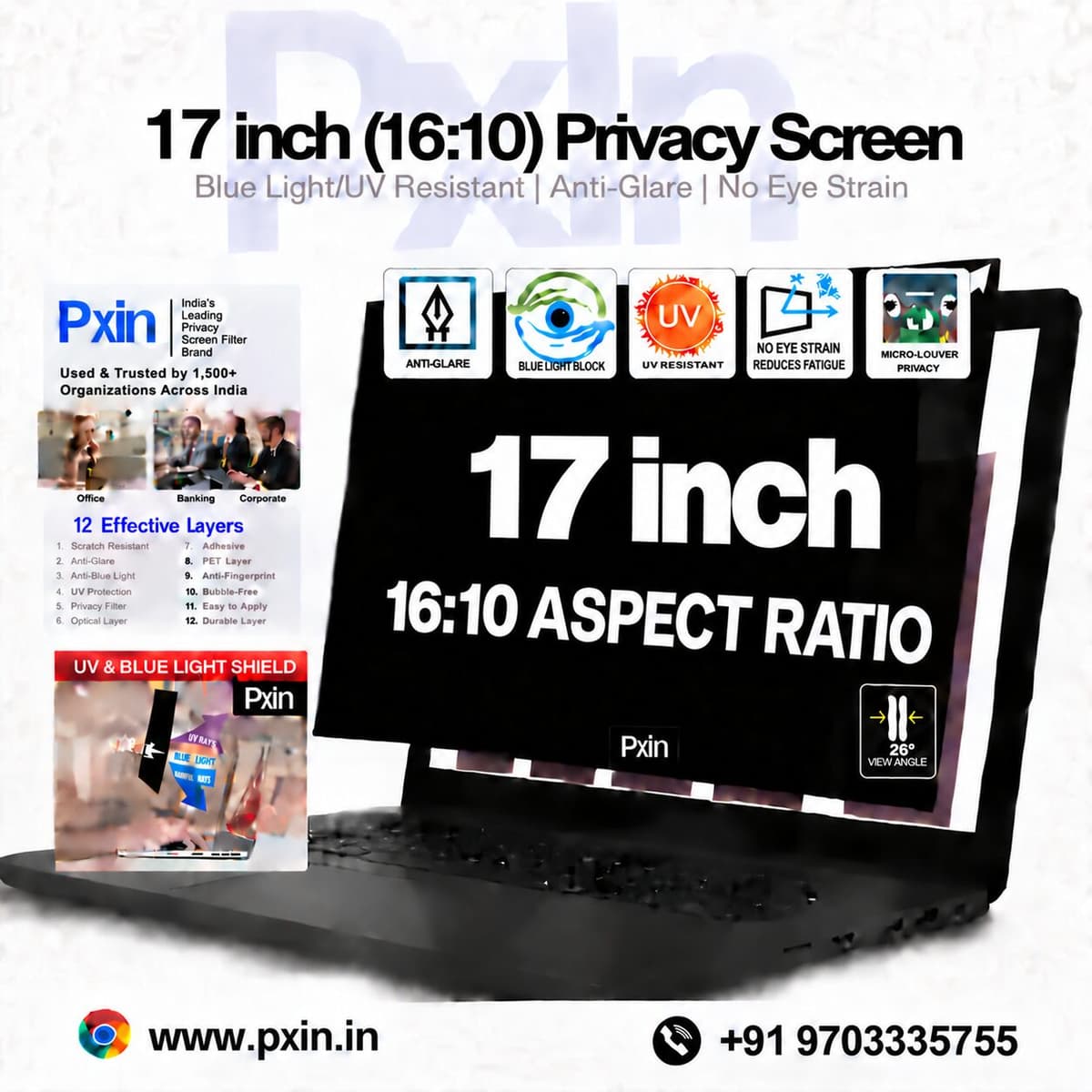 17 Inch 16:10 Privacy Screen