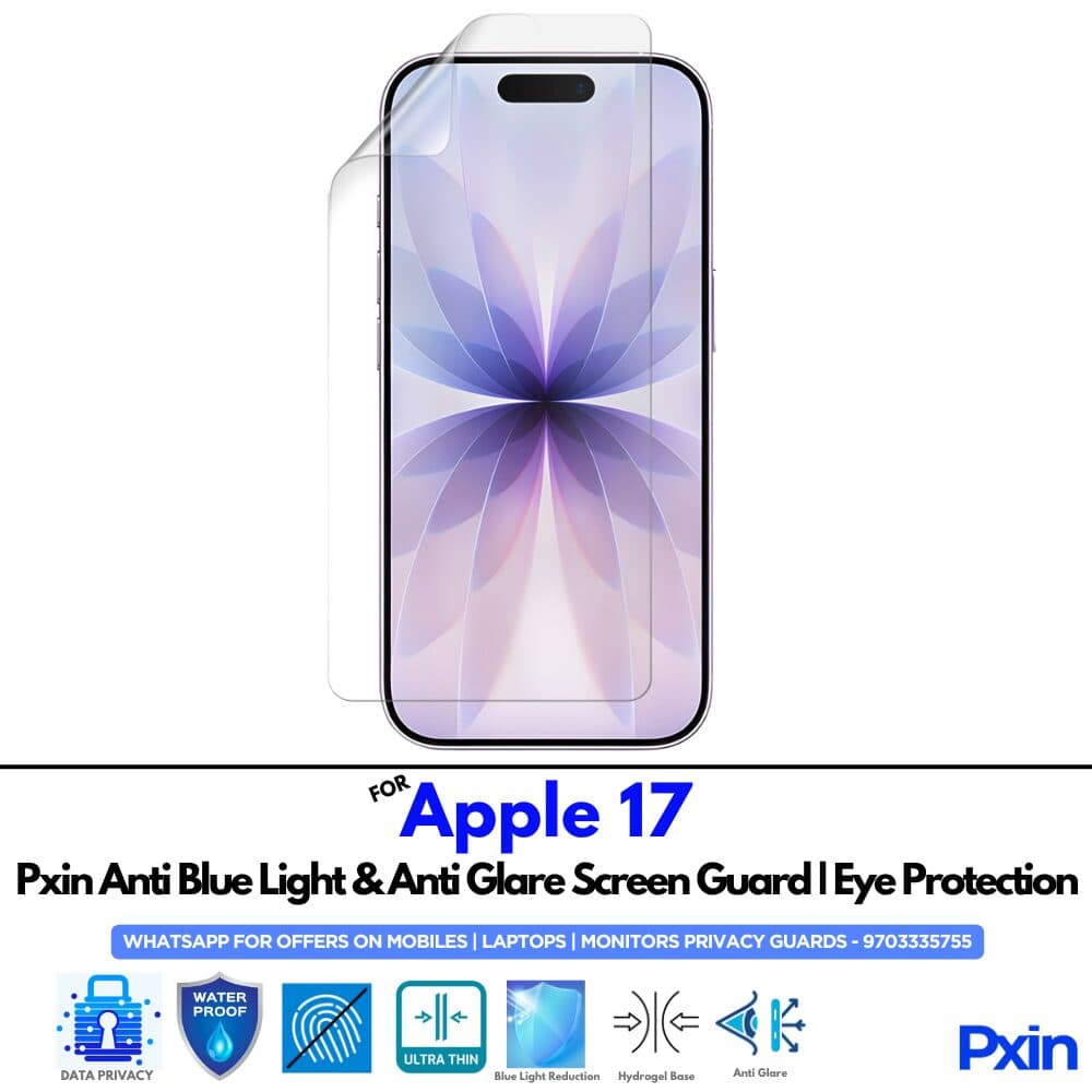 Anti Blue Light and Anti Glare Screen Guard for Apple 17