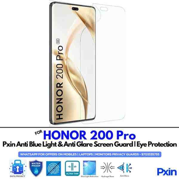 HONOR 200 Pro Mobile Anti Bluelight and Anti glare Screen Guard