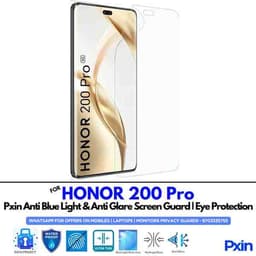 HONOR 200 Pro Mobile Anti Bluelight and Anti glare Screen Guard