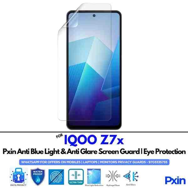 Anti Blue Light and Anti Glare Screen Guard for IQOO Z7x Mobile