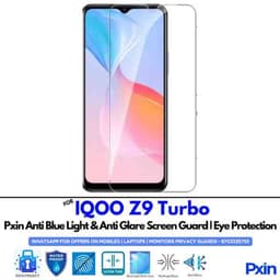 IQOOZ9Turbo Mobile Anti Bluelight and Anti glare Screen Guard