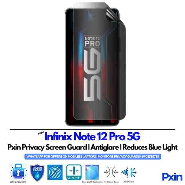 Infinix Note 12 Pro 5G Mobile Privacy Screen Guard