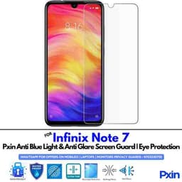 Infinix Note 7 Mobile Anti Bluelight and Anti glare Screen Guard