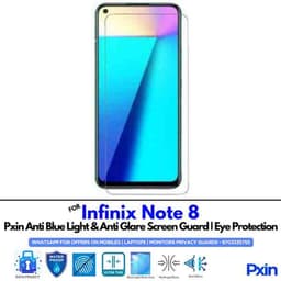 Infinix Note 8 Mobile Anti Bluelight and Anti glare Screen Guard